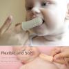 Baby Finger Toothbrush, Food Grade Silicone Tooth Cleaner, 0-2 Years Infant Toddler Soft Silicone Training Aid BPA Free, 2 Pack (Sand+Shifting Sand) view 4