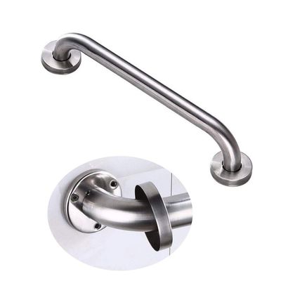 12-Inch Brushed Nickel Shower Grab Bar Stainless Steel Bathroom Safety Support Anti-Slip Grip for Bathtub & Toilet & Stylish Bathroom Grab Bars