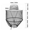 Amexo Mosquito Head Net Hat, Bee Keeper Hat Wide Brim Protection Mask Breathable Anti Insects Bug Bee Hat with Mesh for Outdoor Hiking Camping Fishing Gardening view 2