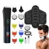 Beard Trimmer, Electric Beard Trimmer and Shaver, Waterproof Rechargeable Machine + Care Kit for Ears, Face, Body and Mustache view 1
