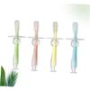 Vaguelly 4pcs Silicone Toothbrush for Boys and Girls Toothbrush Handle Soft Bristles and Teething Pad for Gums Relief view 3