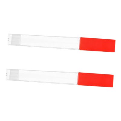SAFIGLE 2pcs Plastic Thermometer Storage Box for Adults, Sleek and Stylish Thermometer Tube Case with Easy Cleaning Function, Organise Essentials for Home