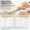 CAMBIVO Compression Socks for Men and Women 3 Pairs, 20-30 mmHg Flight Socks Stockings for Ankle/Calf Support, Running, Flying, Pregnancy & Maternity, Airplane Travel Essentials (Nude, XXL) view 4