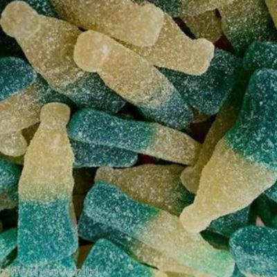 Blue Raspberry Bottles Fizzy Jumbo Sweets (2kg)