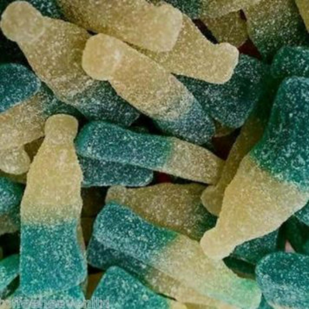 Blue Raspberry Bottles Fizzy Jumbo Sweets (2kg)