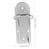 DONFAMDS Stainless Steel Razor Holder Shaving Accessory Organizer in and Sturdy Hairdressing Tool Rack for Easy Access Silver Colour Bathroom view 2