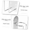 DONFAMDS Stainless Steel Razor Holder Shaving Accessory Organizer in and Sturdy Hairdressing Tool Rack for Easy Access Silver Colour Bathroom view 3
