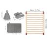 BAOFUYA Sauna Backrest Accessories Kit, S Shape Design Sauna Chair Accessories Anti Slip Pad Hat Slippers for Equipment view 4