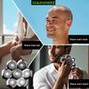 7 Blade Floating Replacement Shaving Head, Universal Washable Shaver Blade Heads Replacement for Bald Man Head Shaver Compatible for Rotary Shavers (Silver) view 2