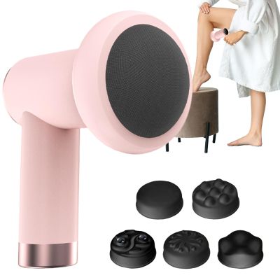 Cellulite Massage Tool, Electric Fat Sculpting Massager, 5.91x3.74in Handheld Remover Device, 5 Interchangeable Heads, Targeted Body Areas for Abdominal, Belly, Neck, Legs, Thighs