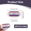 4 Pcs Venus Snap Razor Refill Blades, Heads Compatible with Venus Womens Razor, 3-Layer Blades for Smooth Shaving, Easy Replacement Heads for Women (Purple) view 2