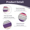 4 Pcs Venus Snap Razor Refill Blades, Heads Compatible with Venus Womens Razor, 3-Layer Blades for Smooth Shaving, Easy Replacement Heads for Women (Purple) view 3