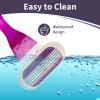 4 Pcs Venus Snap Razor Refill Blades, Heads Compatible with Venus Womens Razor, 3-Layer Blades for Smooth Shaving, Easy Replacement Heads for Women (Purple) view 4