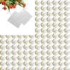 100pcs Square Aluminum Foil Wrappers Multicolor Package for Sweets Candy Chocolate Lollipops, Silver view 1