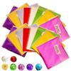 100pcs Square Aluminum Foil Wrappers Multicolor Package for Sweets Candy Chocolate Lollipops, Silver view 2