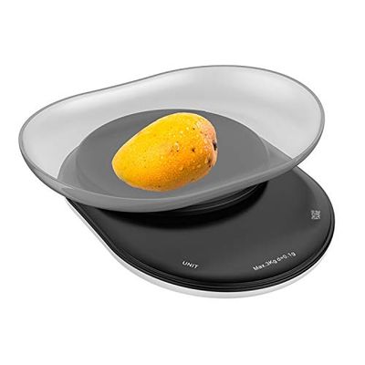 5kg Digital Food Scale Electronic Kitchen Scale With Bowl Accurate measurement (Accuracy : 1g, Rated Load : 500G) (500g 1g)