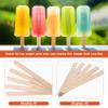 Asyduey 200 Pcs Craft Sticks Ice Cream Sticks Wooden Sticks 114MM Length Treat Sticks Ice Sticks view 3