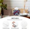 Salelf Patriotic Star Pattern for Square Tissue Box Set, Delicate Tissue Box Organizer with Bottom, Decorative Organizer for Desktop, Bathroom, Dedroom, Hotel, Office view 4