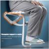 Folding Shower Chair Wall Mounted Fold Down Bath Seat Shower Stool For Inside Small Spaces Bath Bench For Bathing Elderly Disabled And Limited Mobility Sauna Bathroom Use Color White view 2
