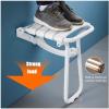 Folding Shower Chair Wall Mounted Fold Down Bath Seat Shower Stool For Inside Small Spaces Bath Bench For Bathing Elderly Disabled And Limited Mobility Sauna Bathroom Use Color White view 4