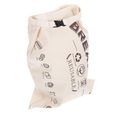 Alipis Reusable Bread Storage Bag with Release Buckle Cotton and Tpu Material Portable Fresh Food Storage Pouch for Storing Bread for Household Use