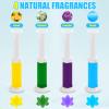AstrivixDD Toilet Gel Stamps 48 Pcs 4 Scents Toilet Bowl Cleaner Gel Long Lasting Flower Shaped Bathroom Freshener Keeps Your Toilet Smelling Clean view 3