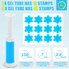 AstrivixDD Toilet Gel Stamps 48 Pcs 4 Scents Toilet Bowl Cleaner Gel Long Lasting Flower Shaped Bathroom Freshener Keeps Your Toilet Smelling Clean view 4