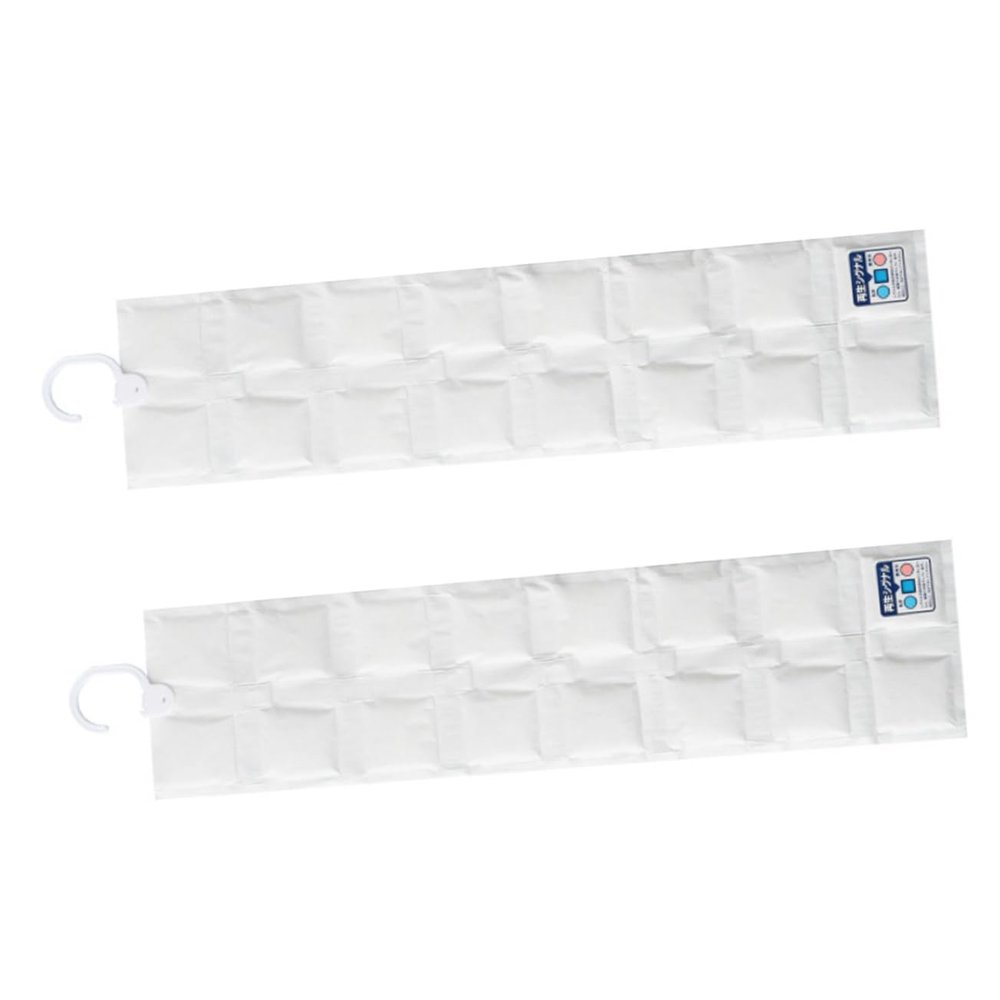 HEALEEP 2pcs Moisture Absorber Bags for Closet Portable Dehumidifiers for Damp Spaces Humidity Control for Wardrobes Bathrooms and Basements Space-saving Design