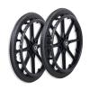 20 X 1.75 Wheelchair Rear Wheels Replacement, 20 Inch Solid PU Accessories for Manual Wheelchair, Rollators, Walkers view 1