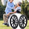 20 X 1.75 Wheelchair Rear Wheels Replacement, 20 Inch Solid PU Accessories for Manual Wheelchair, Rollators, Walkers view 3