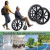 20 X 1.75 Wheelchair Rear Wheels Replacement, 20 Inch Solid PU Accessories for Manual Wheelchair, Rollators, Walkers view 4