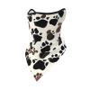 Dog Paw Prints Balaclava Face Mask-Protection Cover for Men Women Paragliding, Skydiving, Gliding, Black, One Size