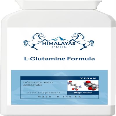Himalayas Pure L-Glutamine Formula 100g Powder | Pure Amino Acid Supplement for Muscle Recovery & Immunity | Supports Gut Health, Strength & Performance | Unflavoured & Easy to Mix