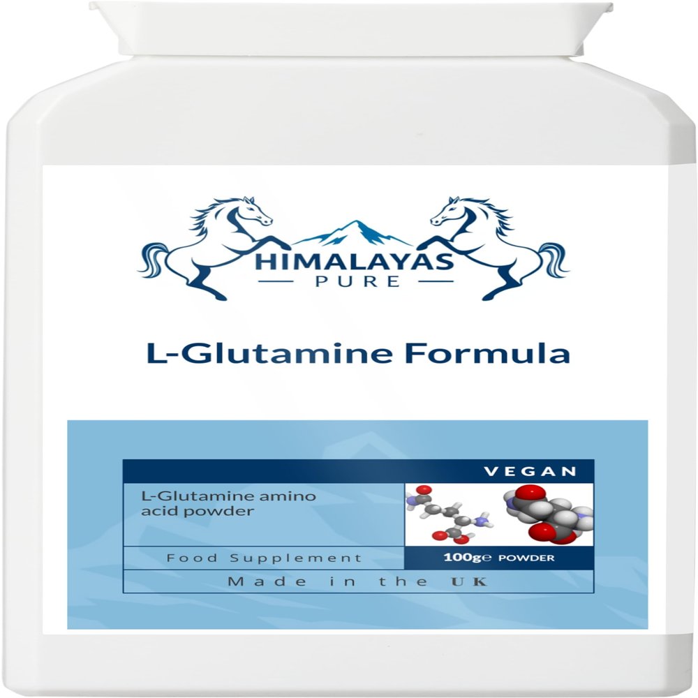 Himalayas Pure L-Glutamine Formula 100g Powder | Pure Amino Acid Supplement for Muscle Recovery & Immunity | Supports Gut Health, Strength & Performance | Unflavoured & Easy to Mix