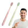 2 Pack Manual Toothbrush,Home Wide Head Tooth Cleaning Gingival Care Adult Home Portable Couple Toothbrush (Pink Green) view 1