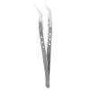 Craft Tweezers, Long Tweezers KGX TC002 Electrical Repair Stainless Steel Insulation 3 Holes Professional Sewing Set for Electronics Soldering (Bent Head)