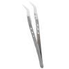 Craft Tweezers, Long Tweezers KGX TC002 Electrical Repair Stainless Steel Insulation 3 Holes Professional Sewing Set for Electronics Soldering (Bent Head) view 3