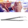 Craft Tweezers, Long Tweezers KGX TC002 Electrical Repair Stainless Steel Insulation 3 Holes Professional Sewing Set for Electronics Soldering (Bent Head) view 4