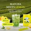 Pack of 10 sachets en poudre Kombucha Matcha Citron Boisson instantane probiotique au th sans sucre Teazen TZ-MTLM view 2