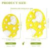 White Circular Spots on A Yellow Background Absorbent Dish Washing sponges Multipurpose Decorative Dish sponges for Washing Dishes for Cleaning Kitchen Pans, Tableware, and Non Stick Cookware view 2