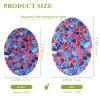 Red and Blue Geometric Pattern Stained Glass Style Absorbent Clean sponges Magic Eraser Effortless Decorative Dish sponges for Washing Dishes for Dishes,Pots,Pans All at Once (3 Count) view 2