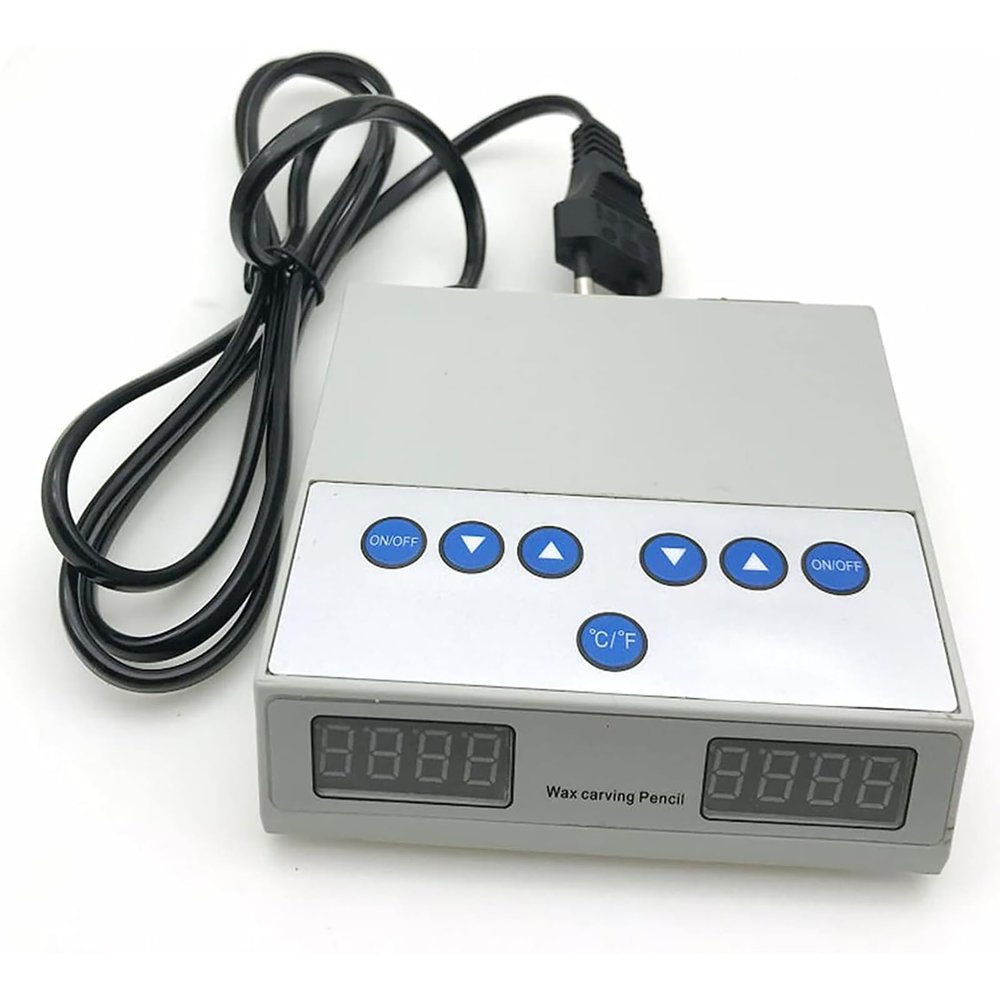 Dental Wax Carving Knife Electric Wax Machine with Double Pens & 6 Wax Tips for Jewelry Wax Work