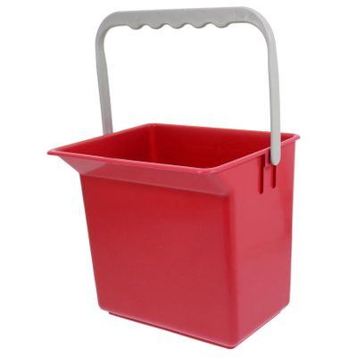 ERINGOGO Plastic Cleaning Bucket Large Capacity with Handle and Graduated Scale Portable Waste Bin 2l Leakproof Car Trash Can for Suv and Car Interior Use for Cleaning Supplies