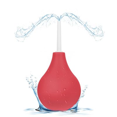 ACWOO Enema Bulb Douche, 224ML Silicone Anal Douche Enema for Men Women, Reusable Enema Bulb, Ergonomic Enema Bulb, Safe Comfortable Silicone Washing Cleaning Kit, Home Use for Constipation, Cleansing