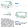 2 Pack Scrub Brush for Cleaning Scrubbing Heavy Duty Stiff Nylon Bristles Cleaning Brush Multi-Purpose (Green-2) view 2