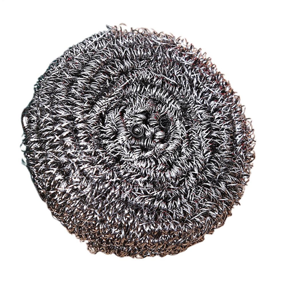 Steel Wool Scrubber Non-Scratch Stainless Steel Scourers, Reusable Metal Sponges for Dishwashing, Oven, Grill & Cookware Cleaning