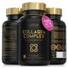 Award Winning Collagen Complex | Made in the UK | Hydrolysed Collagen Supplements for Women & Men Enhanced with High Absorption Hair Skin and Nails Vitamins A, C & E | 270 Capsules