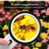 10X Large Double Layer Optical Magnifying Glass with LED Light 90mm Lens Jewelry Magnifying Glass view 4