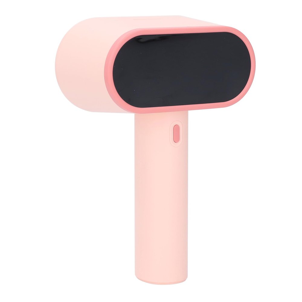 Rechargeable Electric Lint Remover with 12 Blades Dual Heads and 4 Speed Settings for Clothes, Couch, and Furniture (Pink)