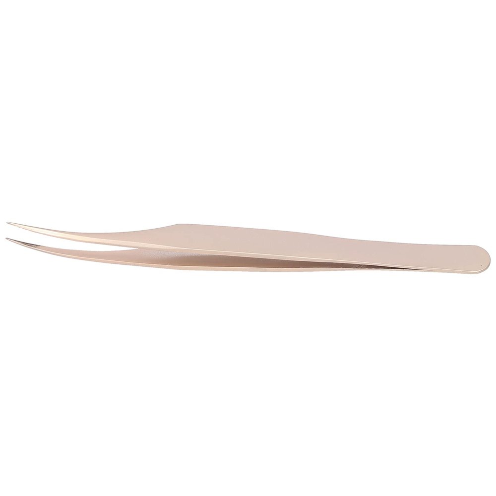 Fiber Tip Lash Tweezers, Lash Tweezers Stainless Steel Eyelash Extension with Exceptional Accuracy and Flair for Precise Separation of False Eyelashes (#4)